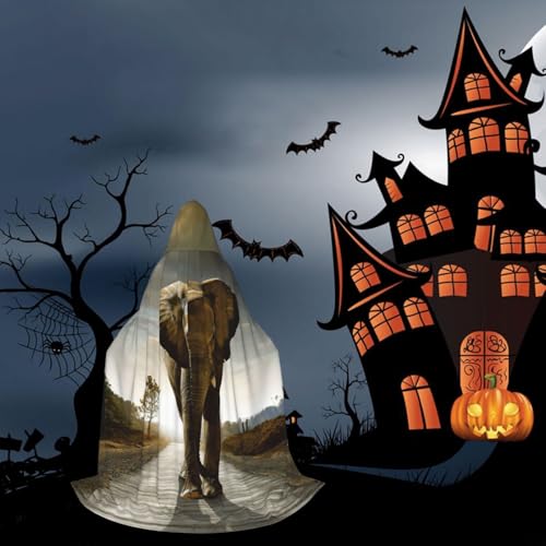 Robe de magicien éléphant 3D pour votre soirée Halloween et cosplay