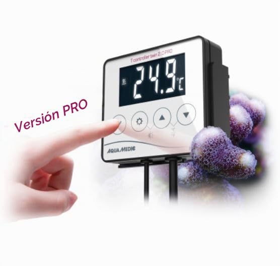 Aqua Medic T-Controller Twin 2.0 PRO - Dispositivo digital de medición y control de temperatura para el control simultáneo de unidades de calefacción y refrigeración