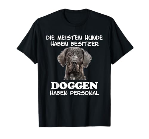 Deutsche Dogge Hundebesitzer Hund T.Shirt Damen Herren T-Shirt