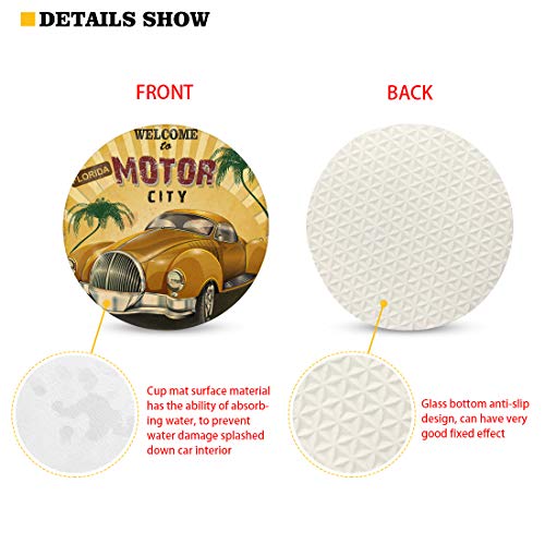 Belidome Set de 2 Posavasos para Auto Galaxy Mushroom miniatura 3