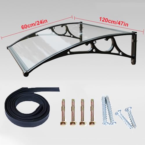 Auvent de porte au design durable et élégant en polycarbonate architectural - 8