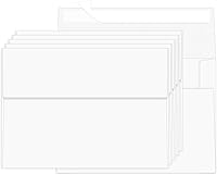 Vista 12 de 100 Paquetes de sobres de papel kraft de 4 x 6 pulgadas para tarjetas de invitación, sobres pequeños A6 autosellantes para bodas, fiestas