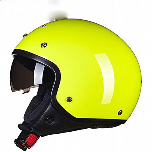 Casco de moto retro GZZ de cuatro estaciones estilo Harley semicubierto con personalidad F