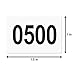 0501-1000 Consecutive Number Labels (1 x 1.5 inch, White - 500 Labels) 0501 to1000 Number Sequence Stickers for Inventory, Shipping, Distribution OR Manufacturing