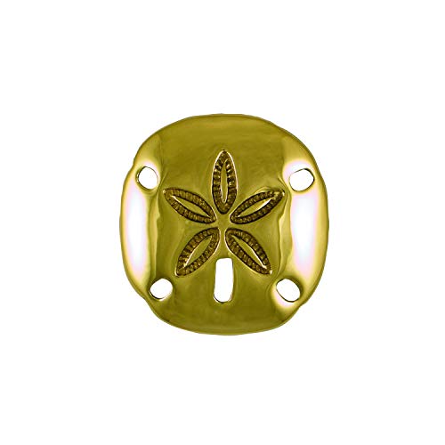 New Deal Sand Dollar Doorbell Ringer - Brass,