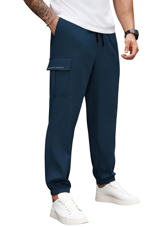 ENDEAVOUR WEAR Men's Track Pants Cargo Pants Cargo Jogger Stretchable Sports Gym Running Pants Casual Loungewear