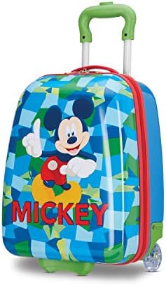 American Tourister Kids' Disney Hardside Upright Luggage, Mickey Mouse 2, Carry-On 16-Inch