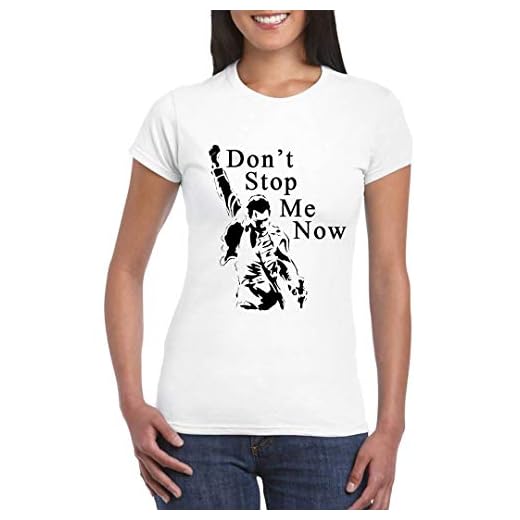 UZ Design T Shirt Freddie Mercury Femme Enfant Tee Shirt Groupe Rock Femme, Femme - M