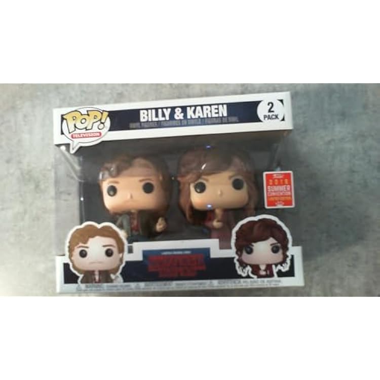 OPP Funko POP! Television Stranger Things Billy & Karen 2 Pack 2018 Summer Convention Limited