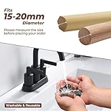 24 Pcs Chair Leg Floor Protectors – Small Round (Fit Diameter: 15–20mm) – Extra Thick Felt Pads with Reinforced Base – Anti-Slip, Anti-Scratch & Noise-Reducing – Black - Image 5