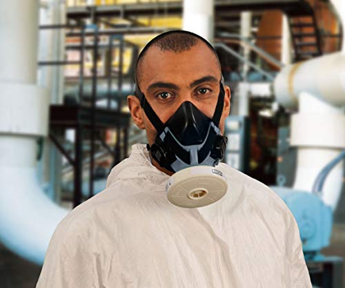 Halbmaske MSA Advantage 400 | Komfortable Gasschutzmaske | Advantage 420 Größe: Mittel, Bajonett-Filteranschluss | EN 140