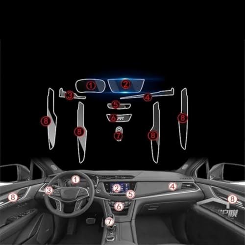 Película protectora de TPU para el interior del Cadillac XT5: viaja sin preocupaciones 4