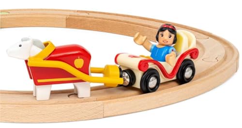 BRIO Disney Princess 32299 Schneewittchen Eisenbahn-Set - Liebevolles Spiel-Set mit Schneewittchen und ihren tierischen Freunden - Empfohlen für Kinder ab 3 Jahren