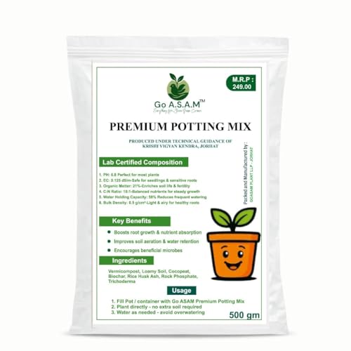 Organic Potting Mix for Indoor & Outdoor Plants | Ready to Use Pl...
