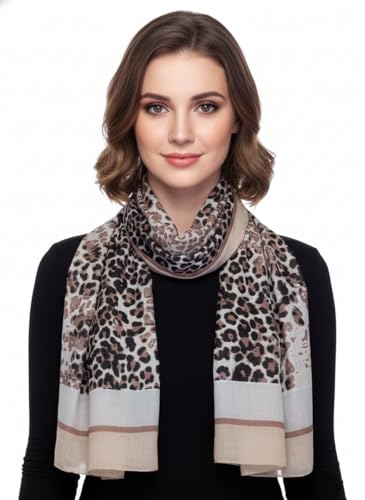 Image of Fabtone Elegant Printed Women's Scarfs |Beach Pareo | 100% Pure Soft Cotton Stole for Ladies /Girls 100x180 cms