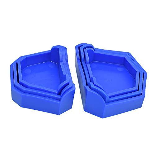 Oral Dentistry Dental Lab Model Former Base Molds Blue Color (6 Pcs/Pack)