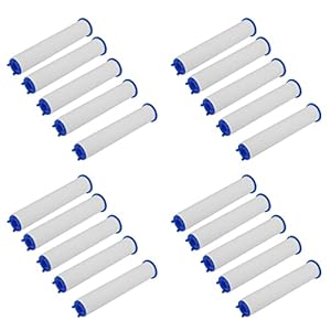 Qtrednrry 20 Stuks Hoge Druk Hand-Held Water Douche Filter Badkamer Bad Douche Filter Core Waterzuivering