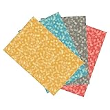 Ella Bella Photography Backdrop Paper, Assorted Bokeh (1 ea.: Gold, Blue, Gray & Red), 48' x 12', 4 Rolls