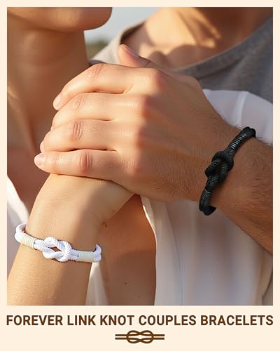Pinky Promise Knot Bracelets, Couple Gifts Christmas Anniversary Valentines Men Women Boyfriend Girlfriend2
