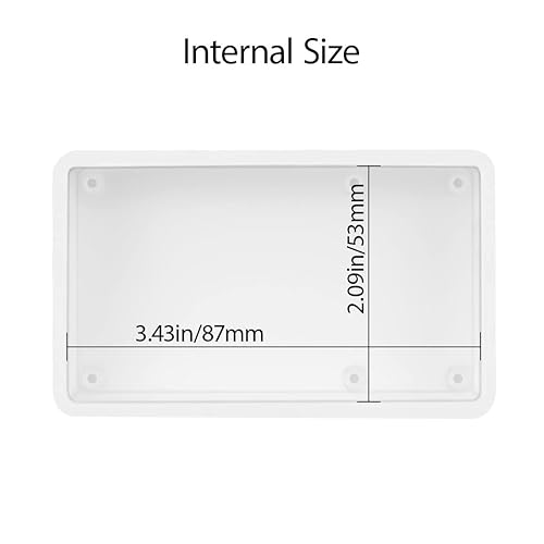 Miniatura 5 de LeMotech Project Box - Caja de 5 piezas de plástico ABS para proyectos eléctricos, caja de conexiones pequeña para electrónica, color blanco, 3.62 x