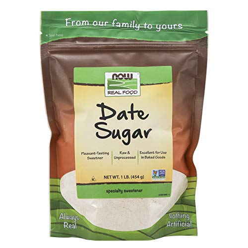 NOW Foods, Date Sugar, Pleasant Sweetener in Baked Goods, Raw and...