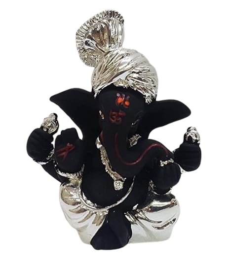 Ganesh Murti statuette céramique Ganapati - Idée cadeau indienne miniature D-7