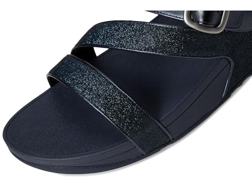 Image of FitFlop Women's Skinny II Glitterdust Pewter Z-Strap Sandals | Casual Sandals