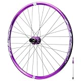 【Ultraligero y resistente】El juego de ruedas MTB está fabricado con llanta de aleación de aluminio de alta resistencia, válvula Schrader y pastillas de neumáticos de PVC a prueba de explosiones, lo que logra el equilibrio perfecto entre un peso mínimo y una durabilidad robusta.