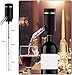 Electric Wine Aerator, Wine Dispenser Pump, Automatic Wine Pourer, Instant Wine Decanter, One-Touch Wine Oxidizer with Retractable Tube, Portable and USB Rechargeable, Matte Black