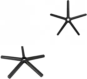 Base Reforçada de Aço para Cadeira Gamer, 5 Pontas, 620mm, Suporta até 150kg, com Capa de Polipropileno