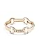 GUESS Factory Women's Gold-Tone Pave Logo Bangle