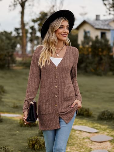 Image of Witsmile Womens 2026 Spring Fashion Cardigan Lightweight Soft Knit Long Top