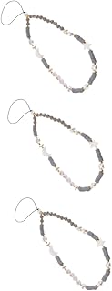 Uonlytech 3 Peças De Alças Para Telefone Celular Amuletos De Telefone Cordão De Pulso Para Telefone Pulseira De Telefone Com Contas Charme De Telefone Pulseira De Charme De Telefone Kawaii
