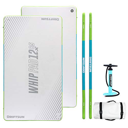 Driftsun Inflatable Floating Mat - Whip Pad Inflatable Floating Platform And Swim Dock, Dropstitch Pvc Construction (12Ft X 6.5Ft) #TOP2