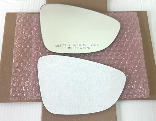 Manaloa Passenger Side Mirror Glass For 2011-2017 VW Jetta, Passat, Beetle – Power, Non-Heated, Convex (Gray)