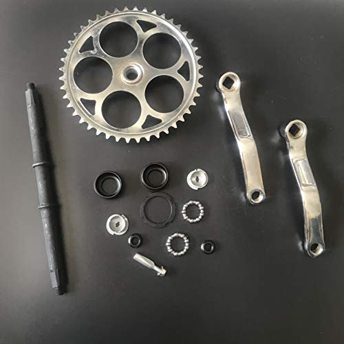 Donsp1986 44T Wide Crank Assembly Kit 3Pcs - Gas Motorized Bicycle #TOP6