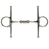 Coronet Copper Roller Link Full Cheek Horse Bit, 5-Inch
