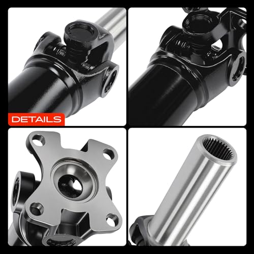 A-Premium Rear Drive Shaft Driveshaft Assembly Compatible with Ford F-150 1991-1996, 4WD, E4OD Automatic 4-Speed Transmission, 133" Wheelbase, 96.0" Bed Length, Standard Cab Pickup, Prop Shaft by A-Premium - Image 9