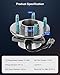 ECCPP New Front Wheel Hub And Bearing Assembly for Chevy Equinox Saturn Vue, Pontiac Torrent 02-07 5 Lug W/ABS 513189 Wheel Bearing Hub Kit Driver or Passenger