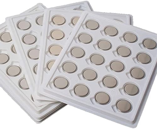 WindMax 100 Pieces CR2032 Li-ion Lithium Battery Batteries 3V Coin Button Cell for LED Tea Light Candles