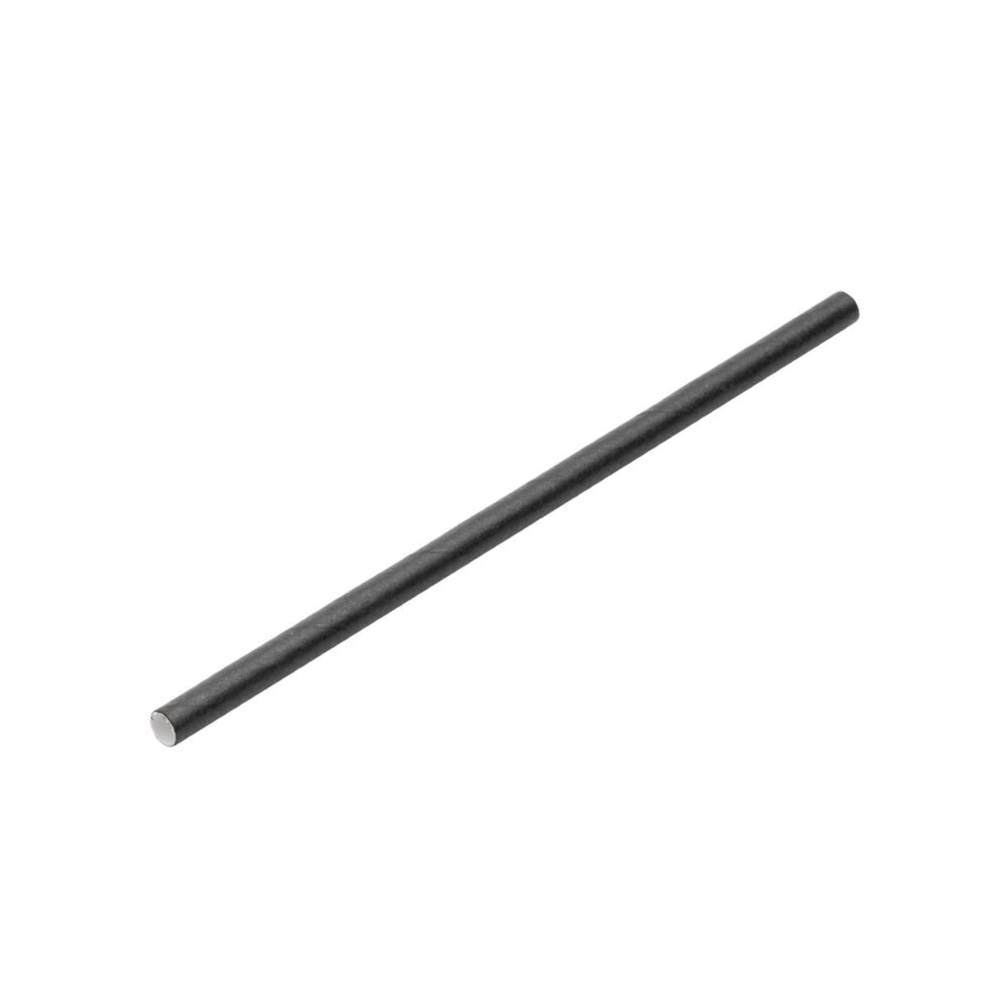 Utopia Black Paper Cocktail Straws – 5.5in (14cm), 5mm Bore, 100% Biodegradable – Pack of 250
