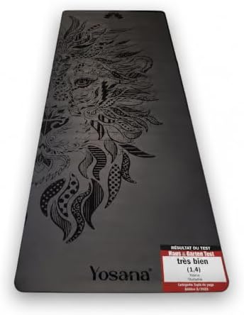 Yosana tapis de yoga en caoutchouc naturel | extrêmement antidéra...