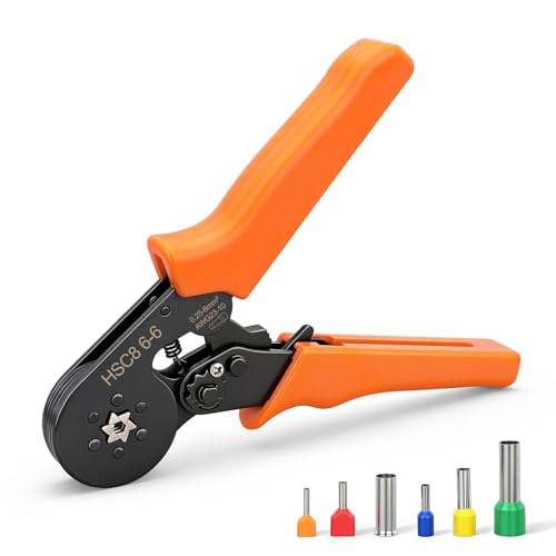 BAOMAIN HSC8 6-6 Self-Adjustable Crimping Tool for 23-10 AWG Ferrules