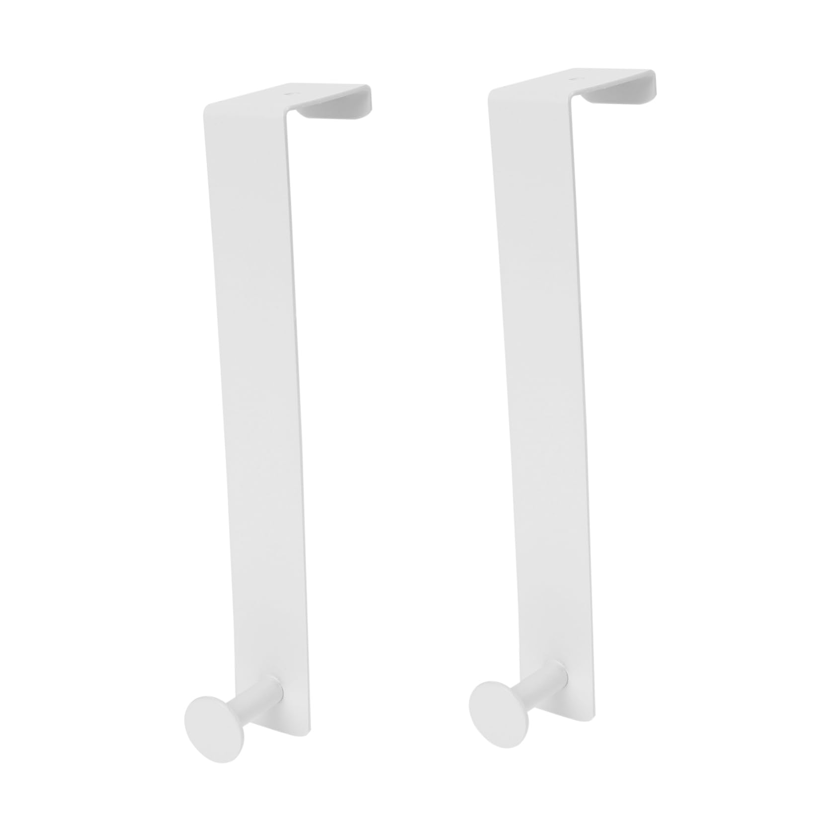 TIDTALEO 2Pcs Shaped Over The Door Hooks for Bathroom Storage Door Hanger Hooks Space Saving Design Easy Installation for Coats Towels and Clothes