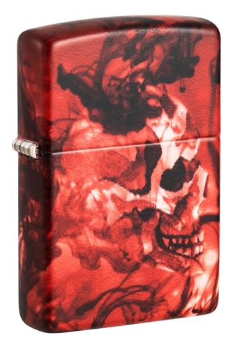 Zippo Spooky Skulls Encendedor de Bolsillo Mate miniatura 1
