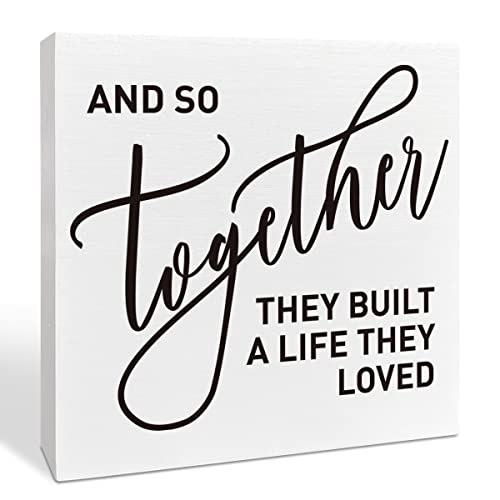 Romantic Wooden Sign for Bedroom and Wedding Decor