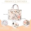 Bird Gifts for Women - Robin Gifts, Robin Gifts for Women, Floral Bird Tote Bag, Linen Tote Bag with Birds Print, Durable Handle, Handbag Funky, Aesthetic Reusable Canvas Bags for Shopping Work Travel #1