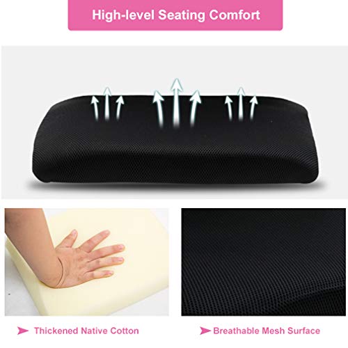 Ergonomic Office Chair Desk Chair Mesh Computer Chair With Lumbar Support Executive Rolling Swivel Adjustable Home Mid Back Task Chair For Women Adults, Pink #TOP3