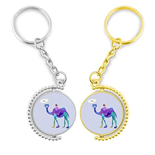 Porte-clés oiseau bleu résistant en métal doré DIYthinker pour ne plus perdre ses clés