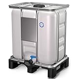 ZETA TRADES Depósito IBC 1000 Litros - Contenedor industrial con palé...